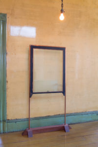 David Ireland, Delection, 1980; Glass, wood, metal