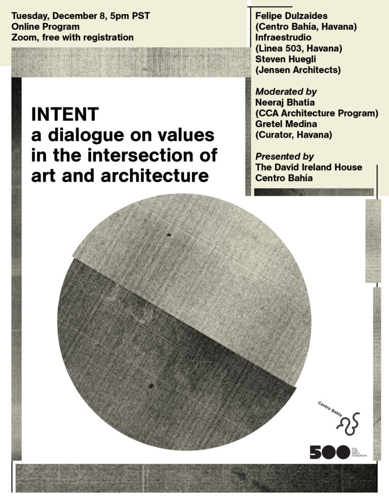 INTENT: a dialogue on values in the intersection of art and architecture